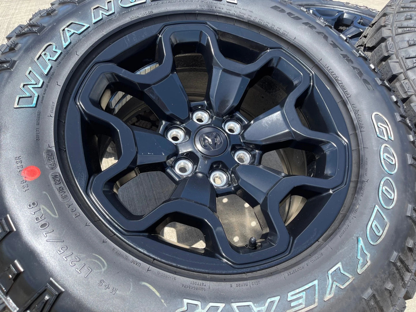 18" Dodge Ram 1500 TRX RHO Black OEM 66002 wheels rims DURATRAC 33" NEW