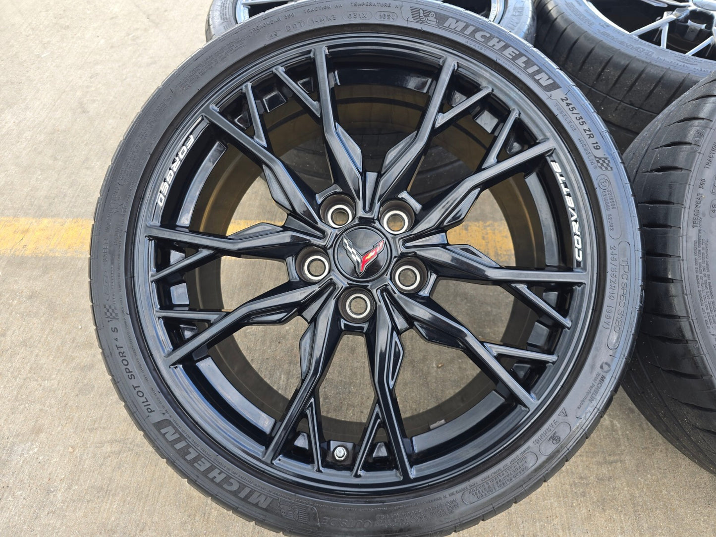 19" + 20" Chevy Corvette Z06 C8 OEM wheels rims 8057 8058 FORGED