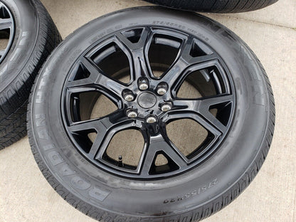 20" Dodge Ram 1500 Jeep Grand Wagoneer OEM black 9296 wheels rims 2023 2024 NEW