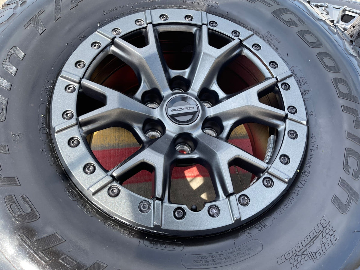 17" Ford F-150 Raptor R OEM BEADLOCK 10460 rims wheels 37" tires SET BFG NEW