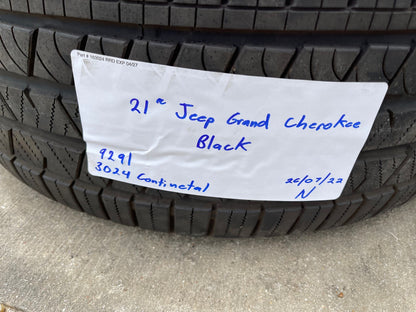 21" Jeep Grand Cherokee L OEM wheels rims 9291 Durango tires SET CONTINENTAL