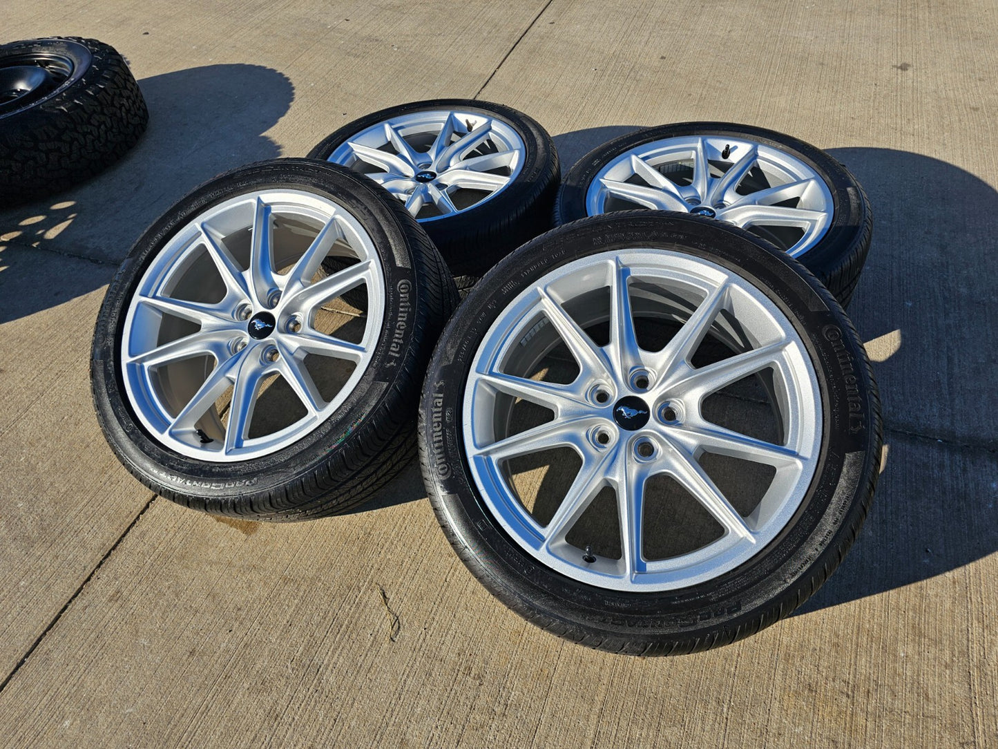 19" Ford Mustang Stealth GT OEM wheels rims 95759 tires 2021 2022 2023 2024 2025