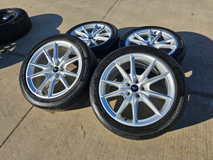 19" Ford Mustang Stealth GT OEM wheels rims 95759 tires 2021 2022 2023 2024 2025