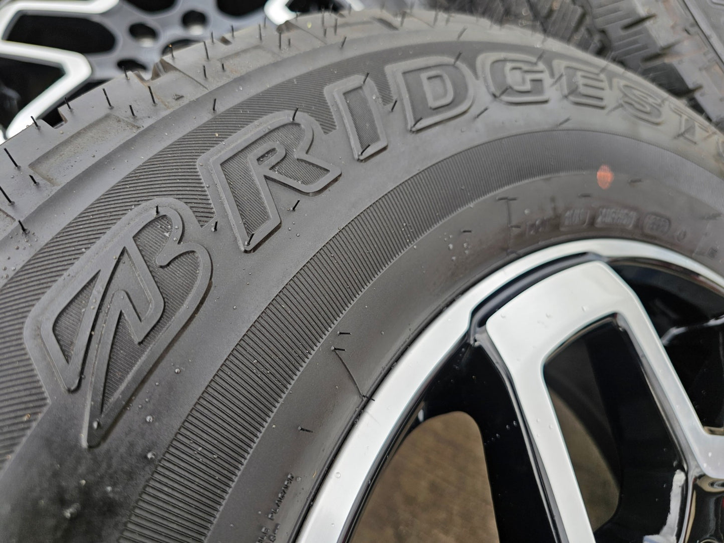 18" Ford Bronco wheels rims tires black 95213 Ranger tires BRIDGESTONE DUELER AT