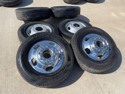 17" Ford F-350 Dually OEM 10477 10478 rims wheels SET tires COOPER