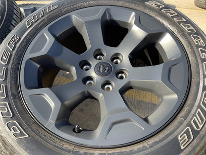 20" Dodge Ram 1500 OEM Laramie Black 2680 wheels rims 2022 2023 2024 2025 2026