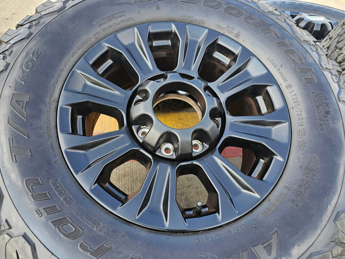 18" Ford F-250 F-350 OEM TREMOR black rims wheels 10097 tires BFG 34"