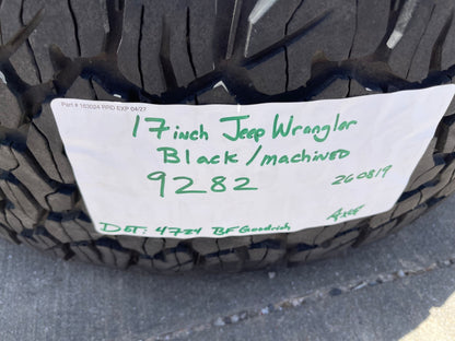 17" Jeep Wrangler Rubicon OEM wheels rims Gladiator 96832 9282 BFG KO2 A/T 33"
