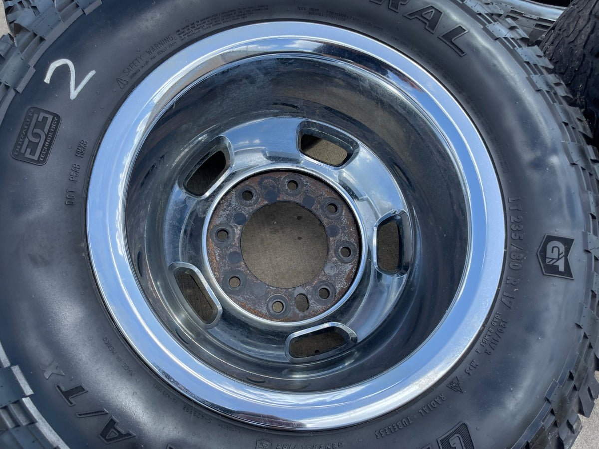 17" Dodge Ram 3500 Dually Laramie 8x200 wheels rims 2703 2704 OEM SET GENERAL