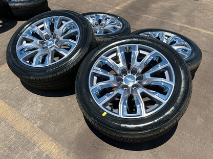 22" GMC Yukon Chevy Tahoe Escalade OEM chrome 95513 wheels rims NEW