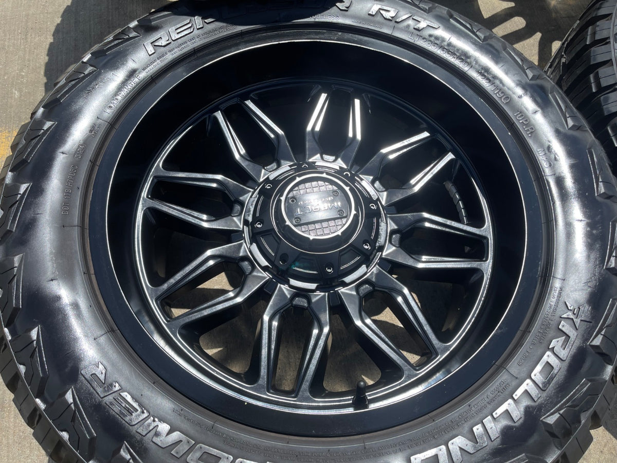 20" 20x10 Impact Off-Road 827 Silverado Ford F-150 RAM wheels rims 6x139 6x135