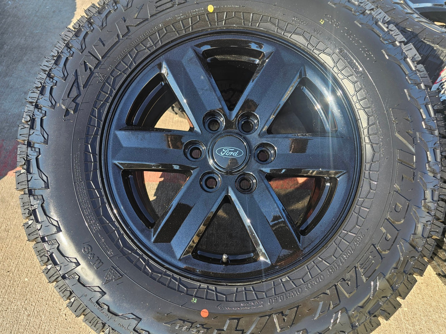 17" Ford F-150 OEM black Tremor rims wheels tires 10339 A/T4 2024 2025 2026 NEW