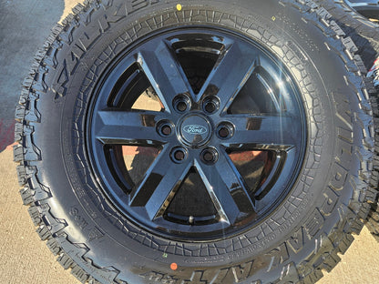 17" Ford F-150 OEM black Tremor rims wheels tires 10339 A/T4 2024 2025 2026 NEW