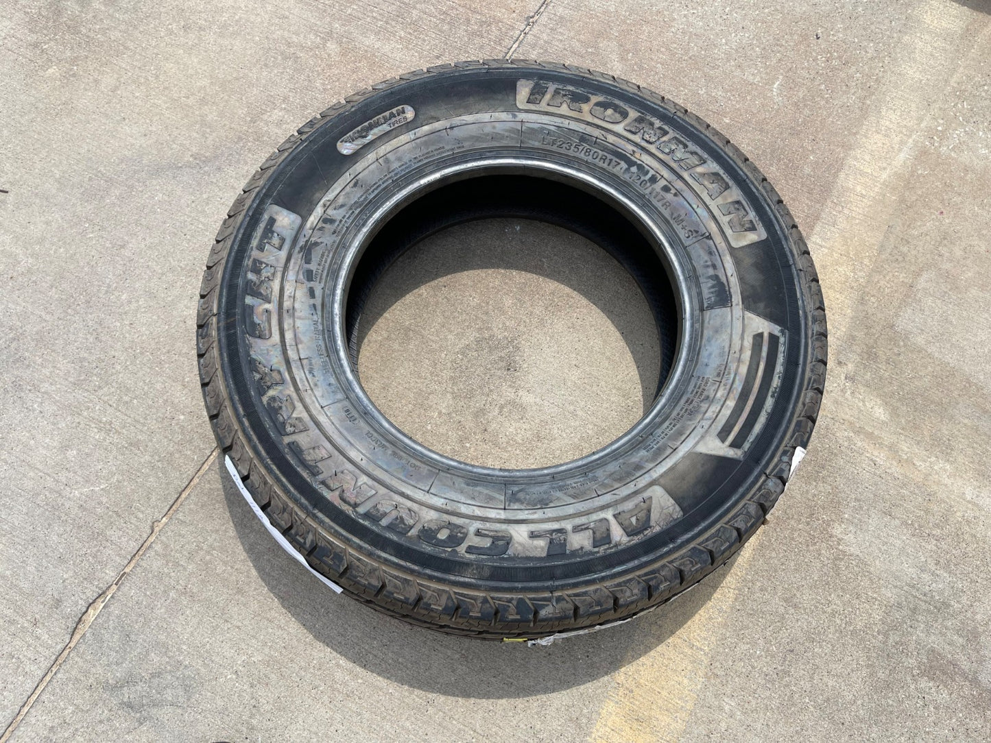 (1) 245/75/17 Ironman All Country CHT tire 245/75R17 M+S 120R LT 10 ply LRE NEW