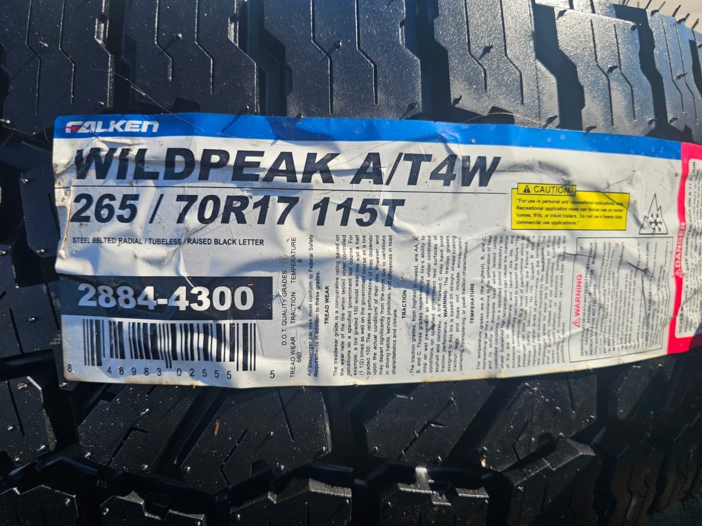 17" Ford F-150 OEM black Tremor rims wheels tires 10339 A/T4 2024 2025 2026 NEW