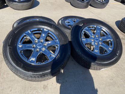18" Ford F-150 Expedition OEM 10343 chrome rims wheels 2024 2025 2026 MICHELIN