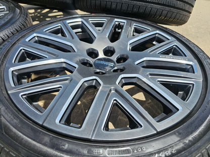 24" GMC Yukon Sierra DENALI OEM wheels rims GOODYEAR SET 2024 2025 2026 2027 NEW