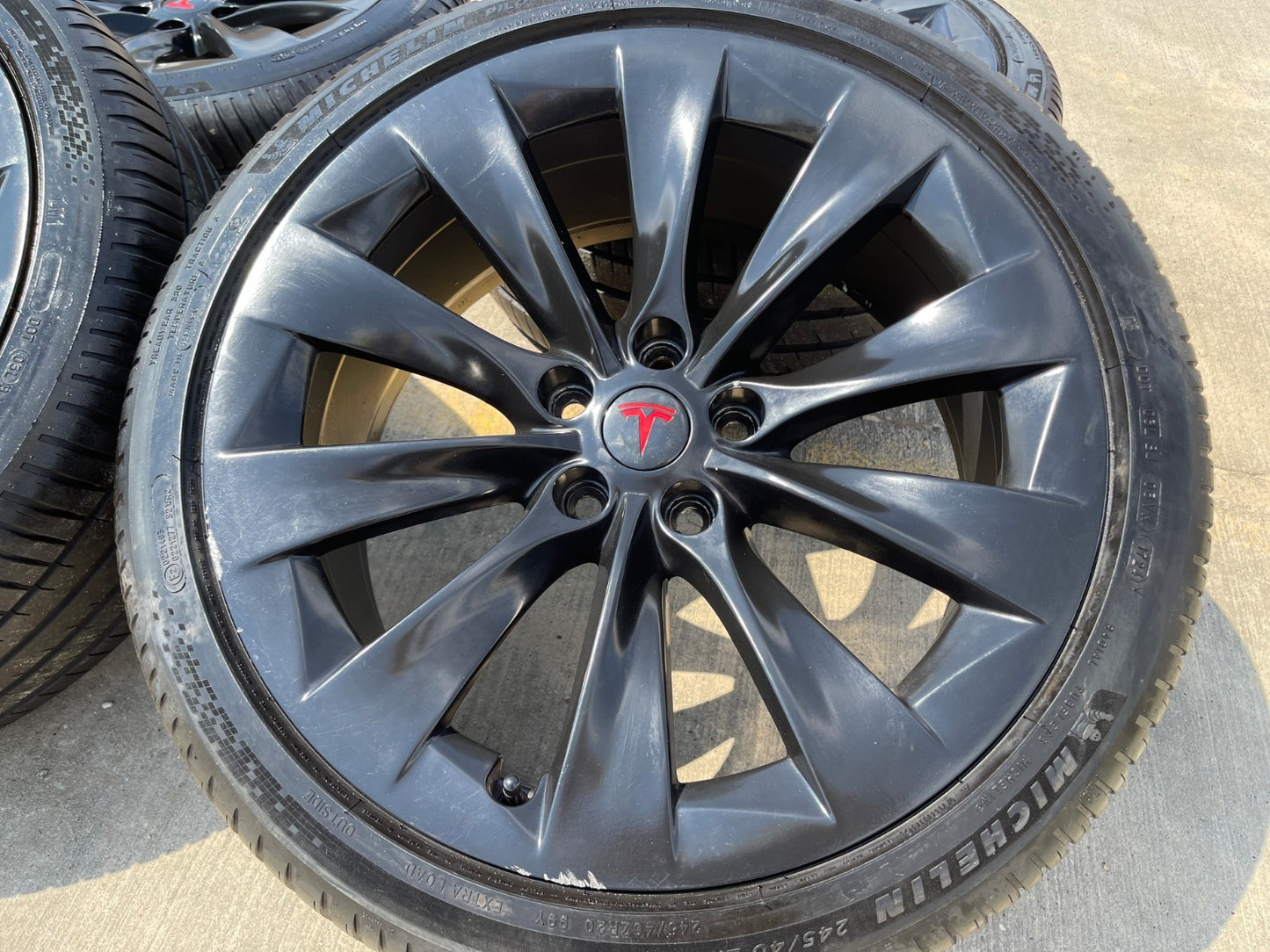 20" Tesla Model S X OEM wheels rims 2022 2023 2024 2025 2026 2027 MICHELIN