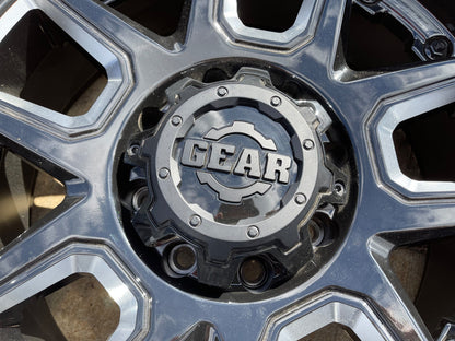 (1) 20x10 Gear Off Road 743BM Armor wheel rim 8x165 Chevy GMC Ram 2500 3500 NEW