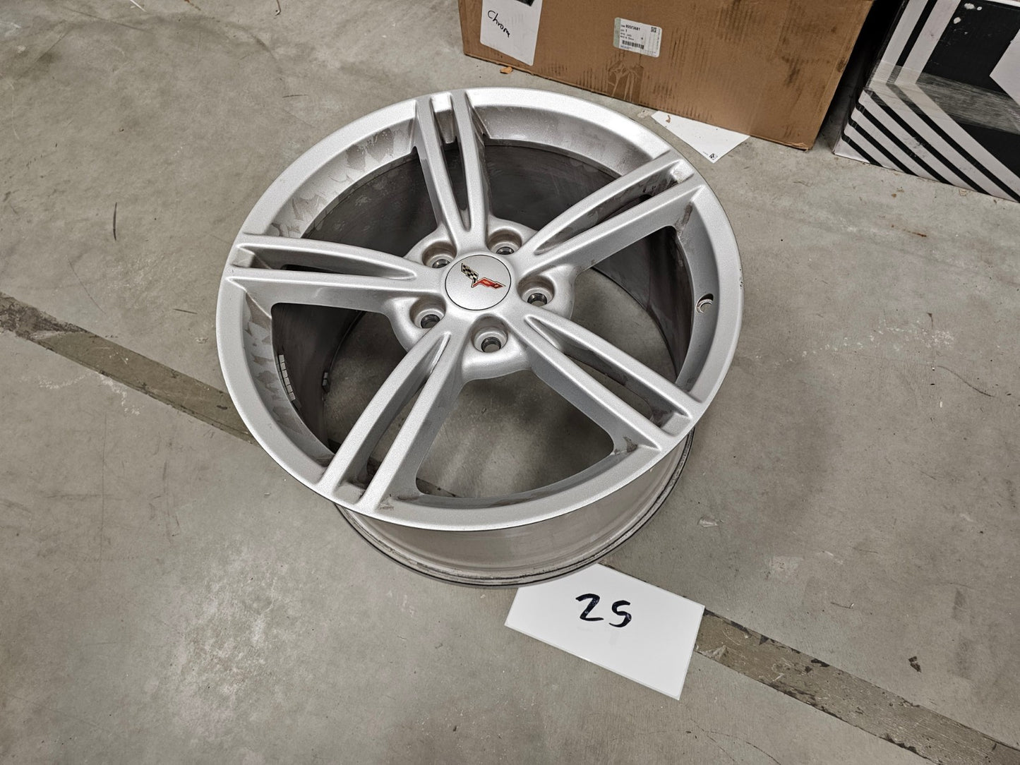 19x10 Chevy Corvette OEM rim wheel 5343 REAR 2006 2007 2008 2009 2010