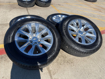 20" Chevy Tahoe Silverado LTZ 5920 OEM wheels rims Yukon 2025 2026 CONTINENTAL