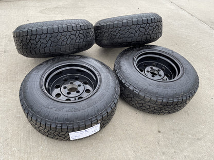 15" 15x10 Vision American Muscle 531 Jeep Wrangler wheels rims 5x114.3 5x4.5