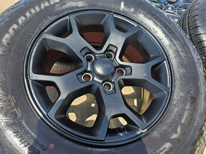 (1) 17" Jeep Wrangler Rubicon OEM 9218 wheel rim Gladiator tire NEXEN HTX2 NEW