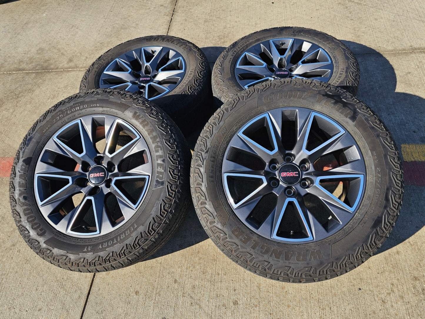 20" Chevy Tahoe Silverado OEM 5919 wheels rims GMC Yukon tires GOODYEAR