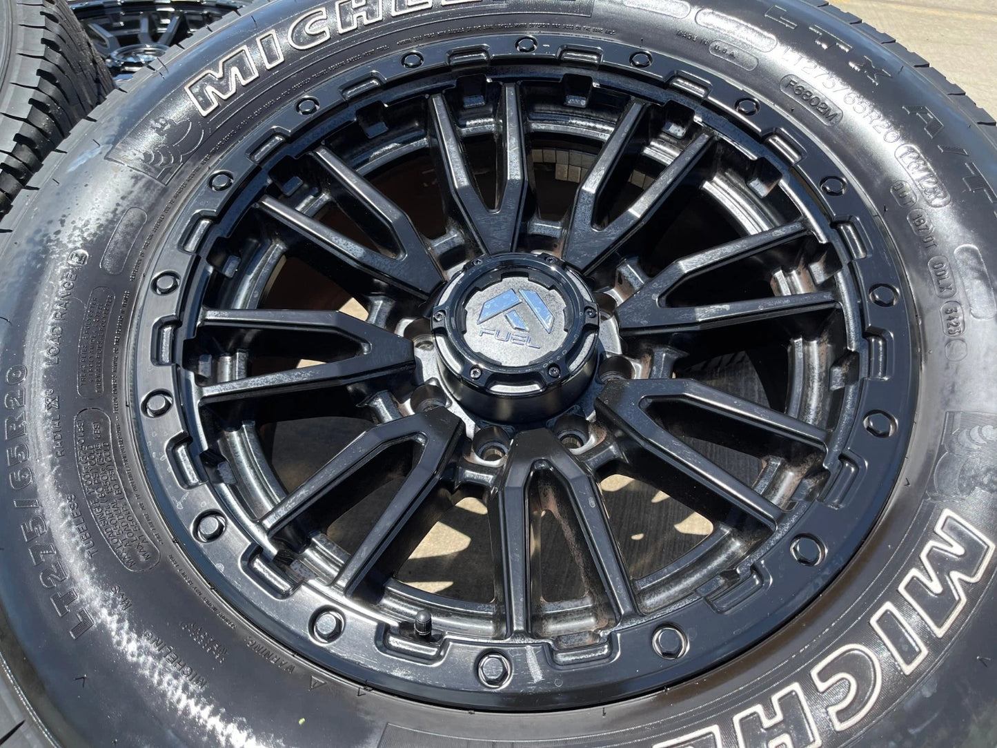 20x9 FUEL Rebel D680 Chevy Dodge Ram 2500 3500 wheels rims 8x165 8x6.5 tires