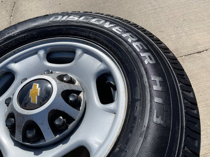 17" Chevy Silverado GMC Sierra 2500 OEM 8095 wheels rims SET tires COOPER HT3