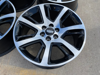 22" Cadillac Escalade Platinum OEM 4738 black wheels rims NEW