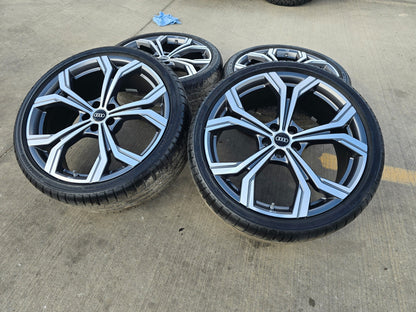 21" Audi S6 S5 wheels rims OEM Q3 Q4 A5 A6 A7 S7 RS5 RS6 2024 2025 2026 SET NEW