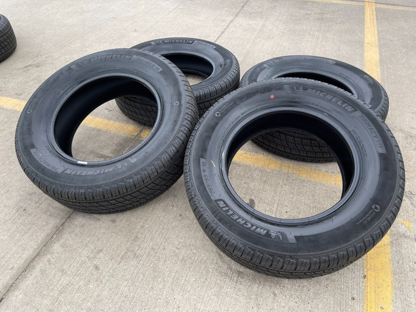 265/65/18 Michelin Primacy LTX tires F-150 Sierra Tahoe Silverado NEW TAKE OFFS