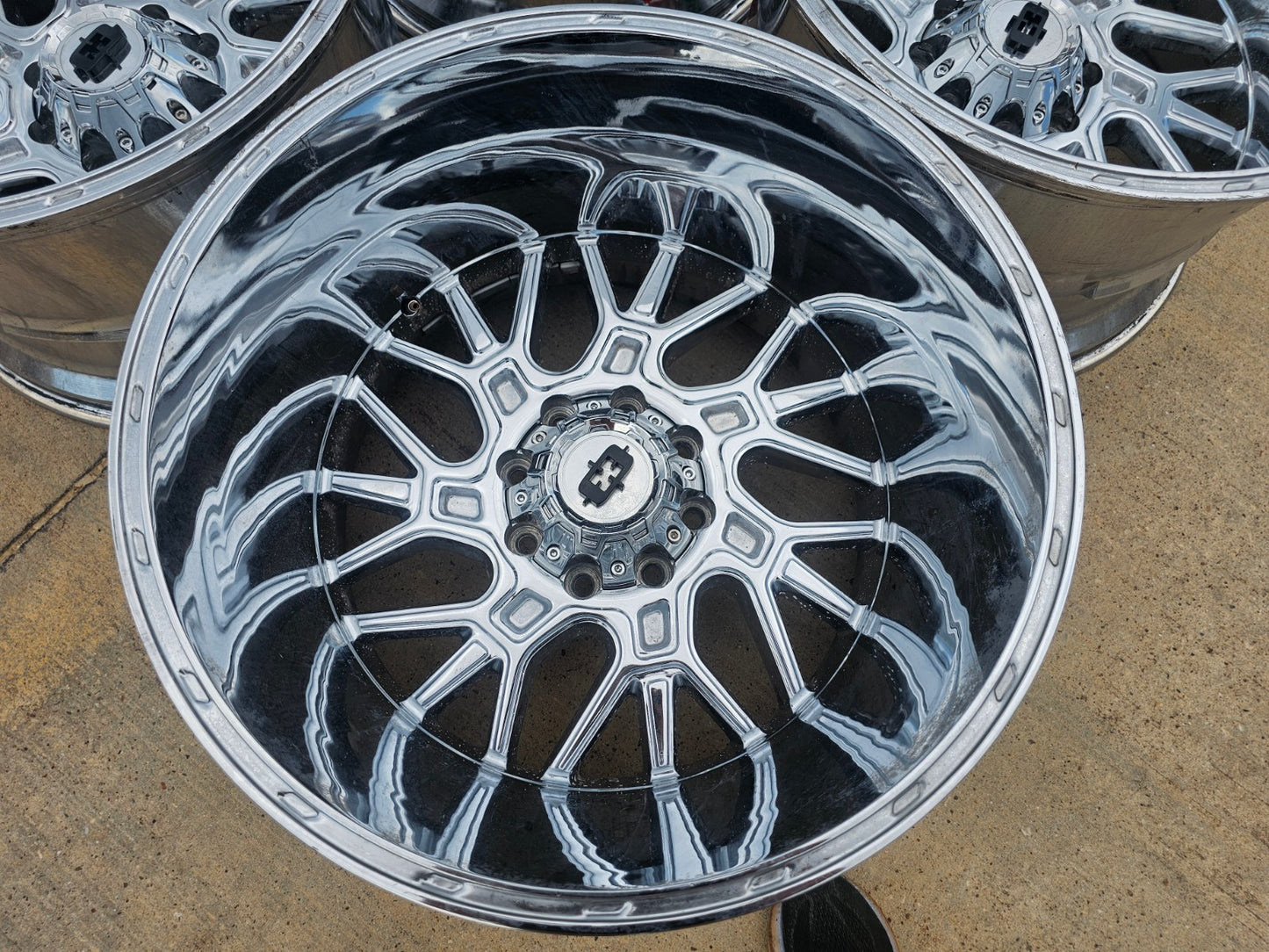 22" 22x14 Vision 404 Brawl Dodge RAM Chevy 2500 3500 wheels rims SET 8x165 8x6.5