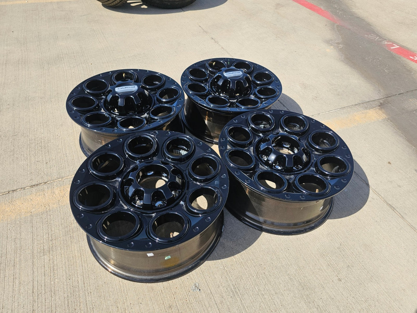 20" Ford F-250 F-350 OEM black Lariat wheels rims 10299 10484 NEW