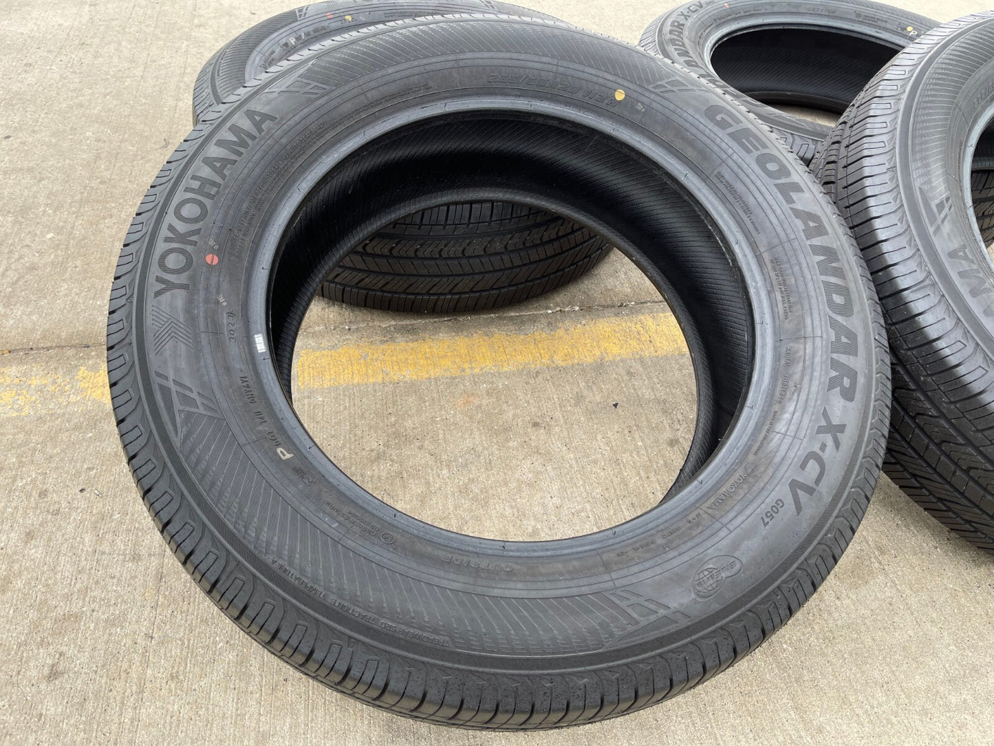 (4) 265/60/20 Yokohama Geolander X-CV tires NEW Sierra Tundra Silverado