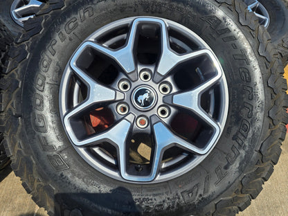 (5) 17" Ford Bronco OEM wheels rims SASQUATCH 95229 10387 Ranger BFG KO2 A/T