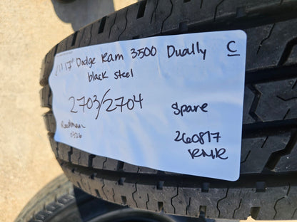 17" Dodge Ram 3500 Dually 8x200 wheel rim 2703 2704 OEM 2022 2023 2024 2025 2026