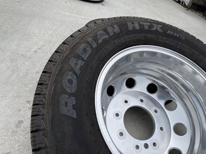 (1) 17" Dodge Ram 3500 Dually Laramie 8x200 REAR wheel rim 2702 OEM tire NEXEN