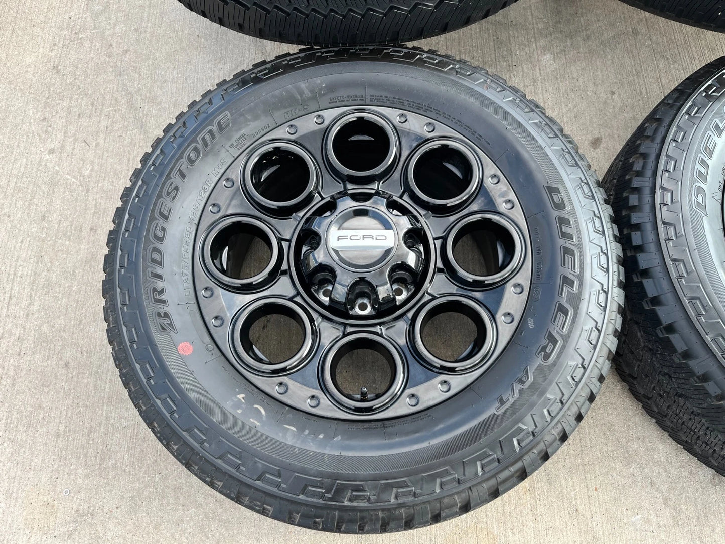 20" Ford F-250 F-350 OEM black TREMOR wheels rims 10484 10299 tires NEW