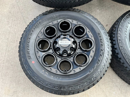 20" Ford F-250 F-350 OEM black TREMOR wheels rims 10484 10299 tires NEW