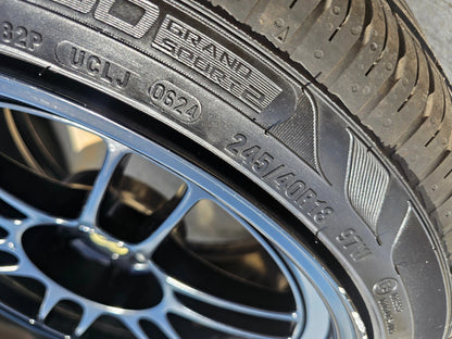 18x9.5 18" Enkei 3798956538BK RPF1 5x114.3 5x4.5 +15 Black Camry IS300 Mustang