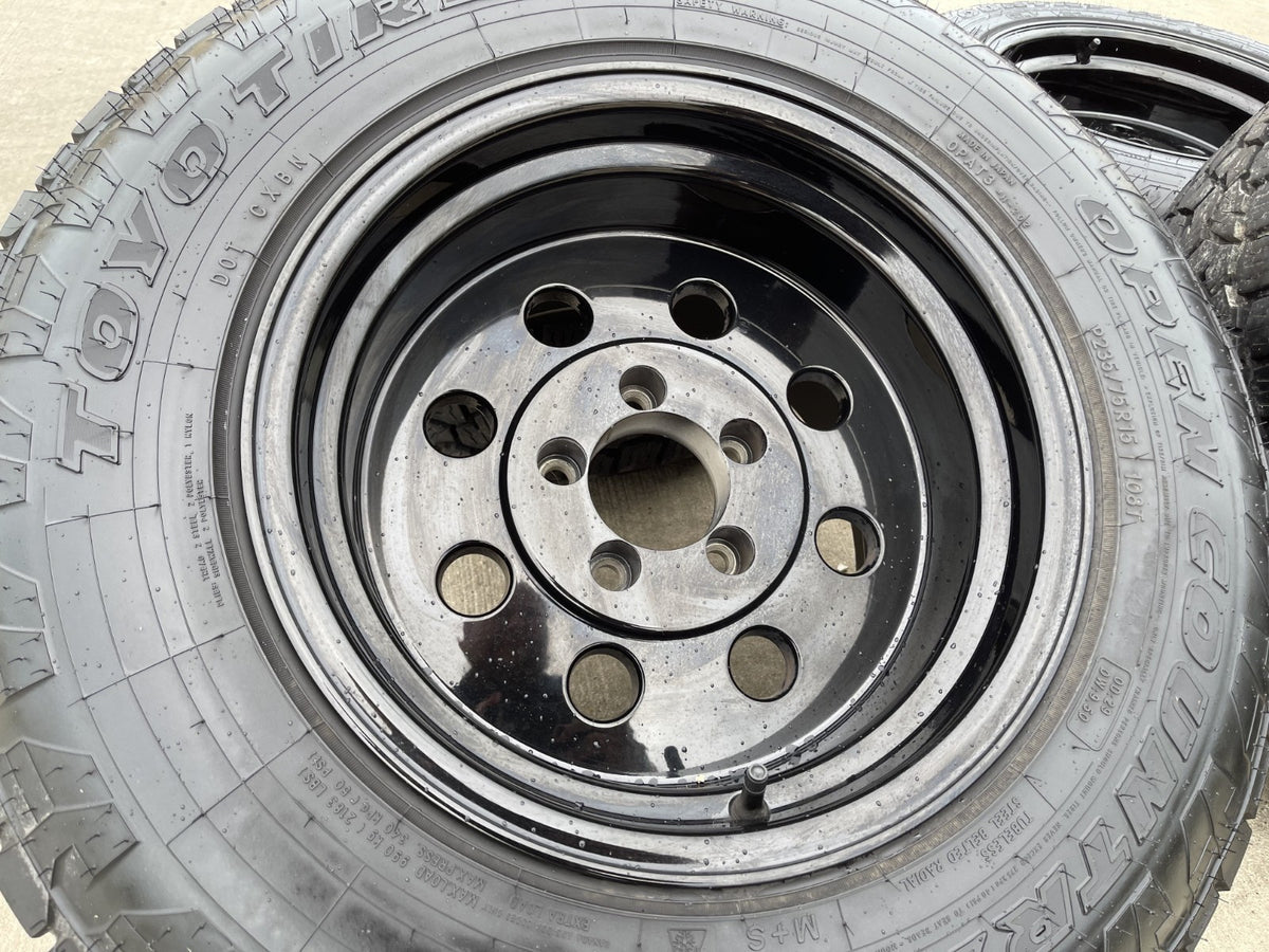 15" 15x10 Vision American Muscle 531 Jeep Wrangler wheels rims 5x114.3 5x4.5