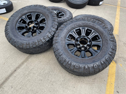 18" Ford F-250 F-350 OEM TREMOR black rims wheels 10097 tires NITTO 34"