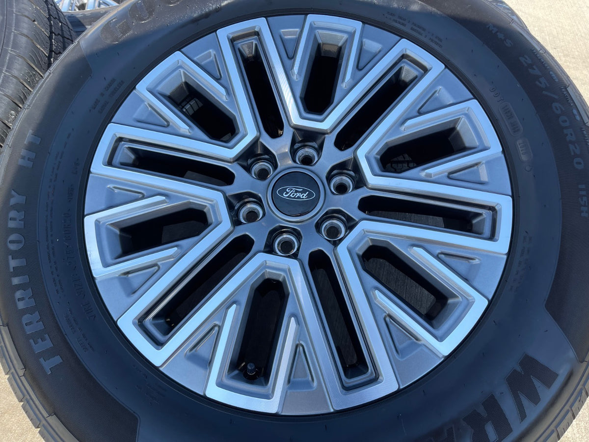 20" Ford F-150 LARIAT OEM rims wheels Expedition SET GOODYEAR 2027 NEW