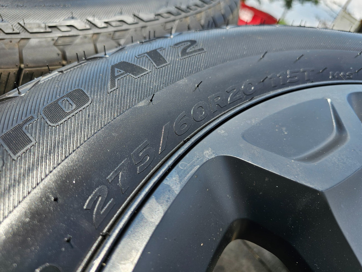 20" Dodge Ram 1500 OEM Laramie Black 2680 wheels rims tires HANKOOK A/T2 NEW