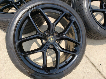 19" Lamborghini Huracan LP580 OEM wheels rims tires OE Kari 2020 2021 2022 2023