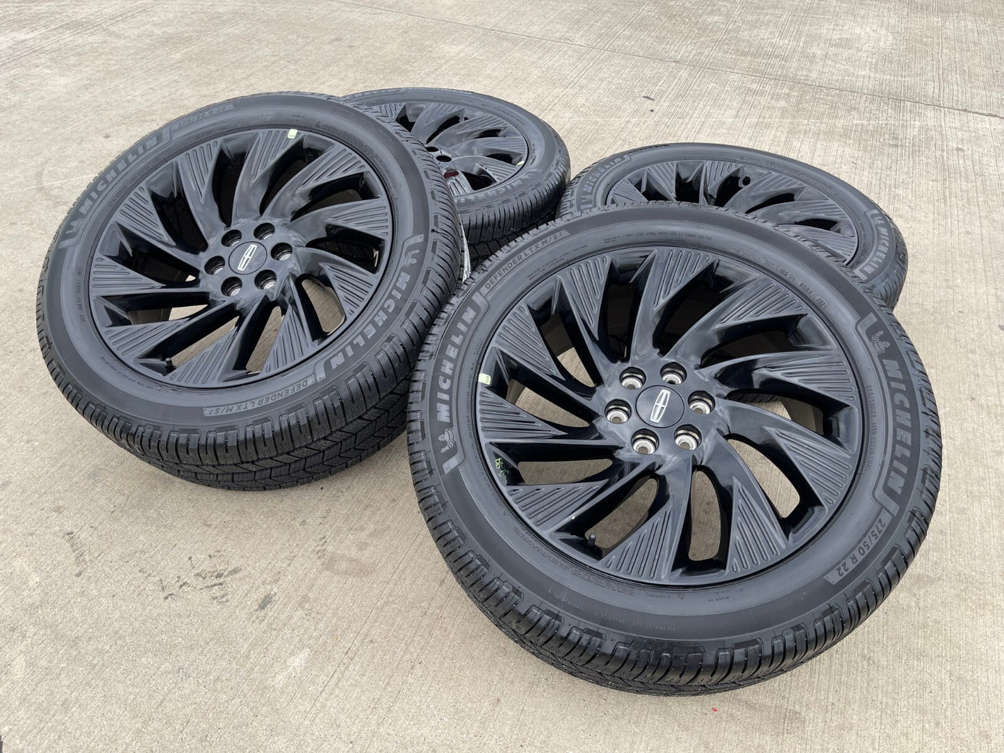 22" Lincoln Navigator OEM 10665 rims wheels BLACK LABEL 2025 2026 MICHELIN NEW