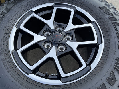 17" Jeep Wrangler Rubicon OEM 95730 9327 wheels rims Gladiator FALKEN MT 33" NEW