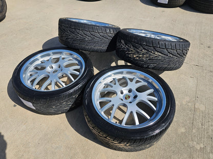 22" Champion Motorsport RG5 Forged Porsche Cayenne wheels rims tires SET